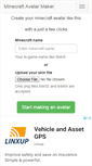 Mobile Screenshot of minecraftskinavatar.com